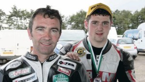 Michael Dunlop con il padre Robert