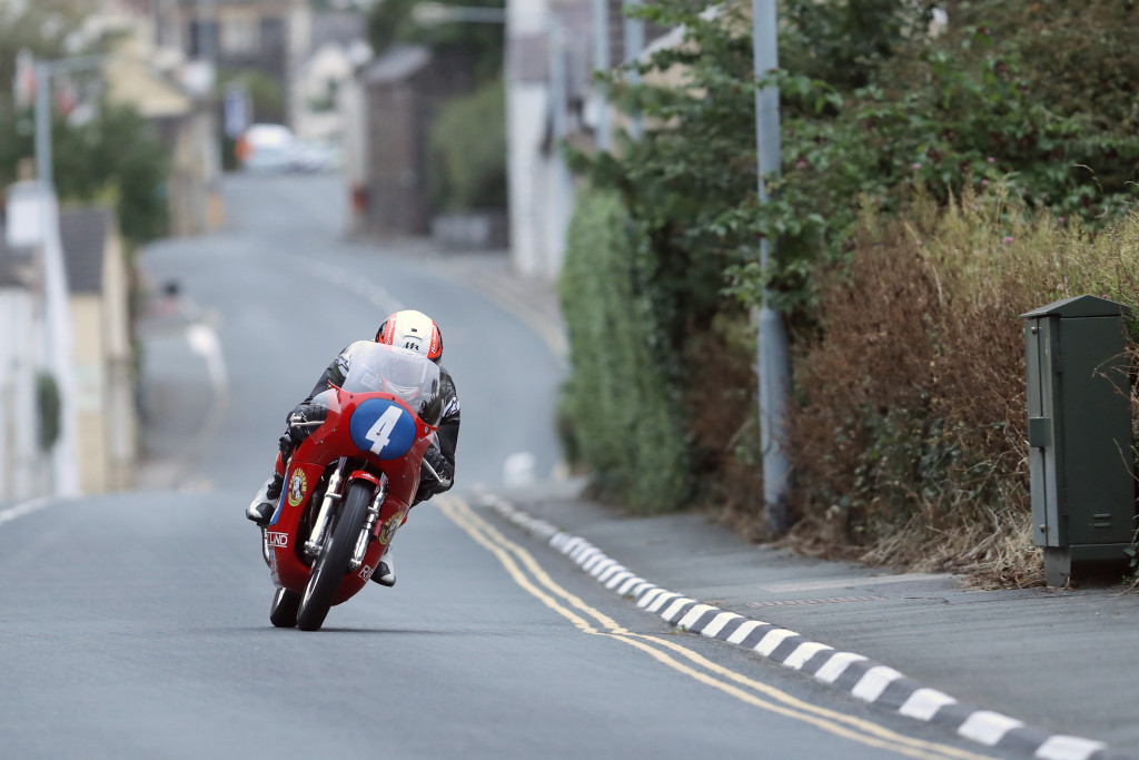 24/08/2017: Michael Rutter (350 Honda/Ripley Land Racing) pictured in Kirk Michael village during Thursday's qualifying session for the Bennett's Classic TT. PICTURE BY DAVE KNEEN/PACEMAKER PRESS